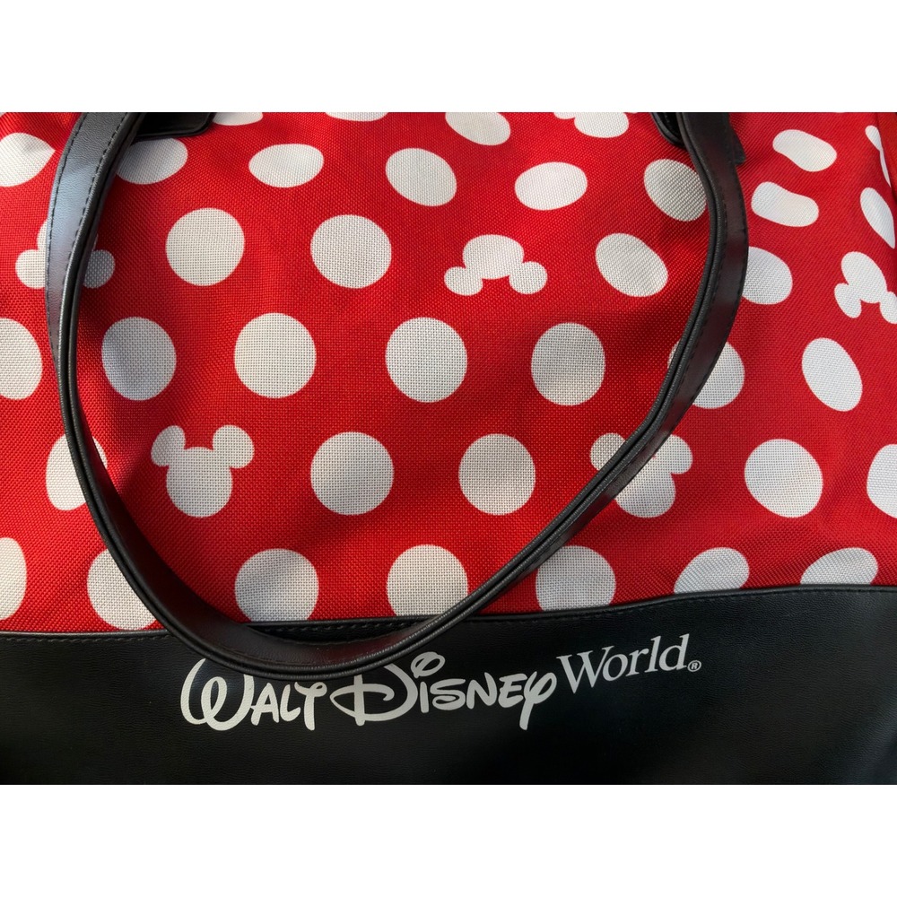 Disney Parks Tote Bag Walt Disney World Minnie Polka Dot Large Red Shoulder Bag